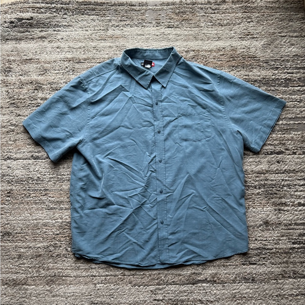 Tony Hawk Blue Casual Button Down Shirt